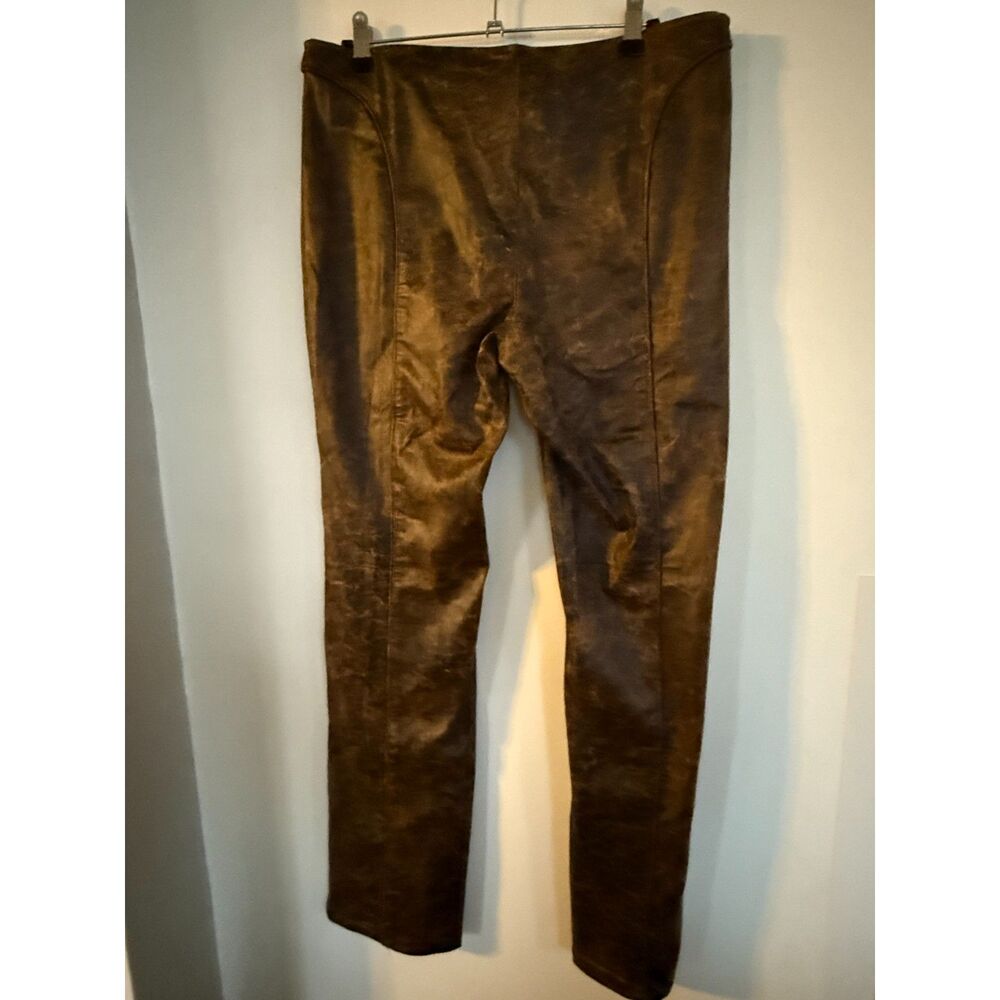 New w/tags Women's Forever 21 Faux Leather Pants sz XL Brown